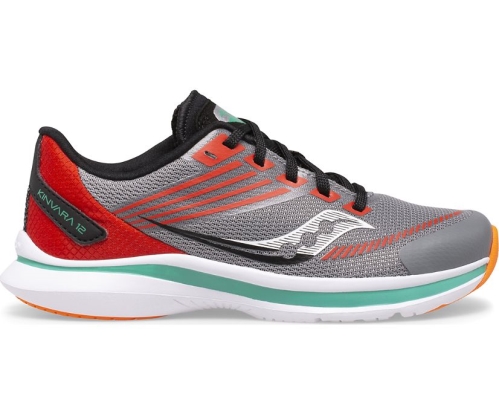 Tenis Saucony Kinvara 12 Niños Zapatos Neutrales Gris / Naranjas México MX-586-FP